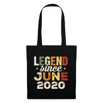 Juni 2020 Geburtstagsgeschenk Juni 2020 Juni 2020 - Stoffbeutel - Schwarz - Vorne