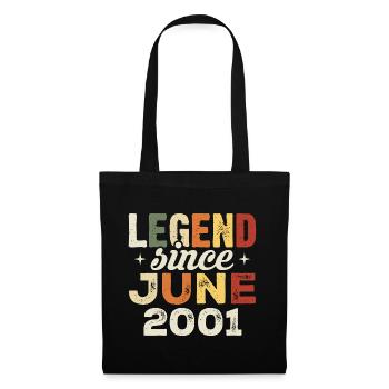Juin 2001 Cadeau d’anniversaire Juin 2001 Juin 2001 - Sac en tissu - noir - Devant