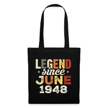 June 1948 Birthday present June 1948 June 1948 - Tote Bag - black - Front