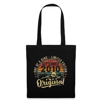 Birthday September 2010 - Born in September 2010 - Tote Bag - black - Front