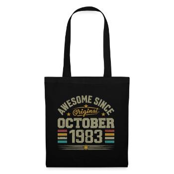 Born in October 1983 | Birthday October 1983 - Tote Bag - black - Front