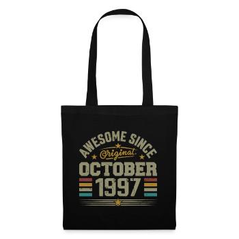 Born in October 1997 | Birthday October 1997 - Tote Bag - black - Front