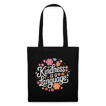 Altruisme Don désintéressé Donner d’école - Sac en tissu - noir - Devant