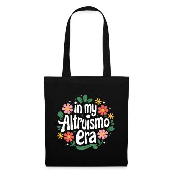Altruisme Don désintéressé Donner d’école - Sac en tissu - noir - Devant