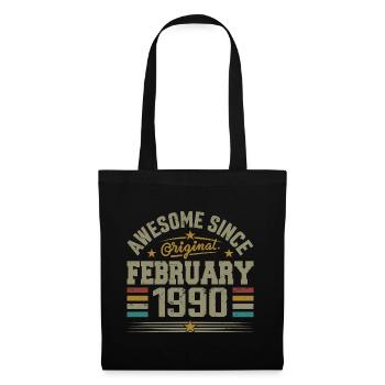 February 1990 35th Anniversary Gift, February 1990 - Tote Bag - black - Front