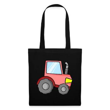 Traktor für Kinder - Stoffbeutel - Schwarz - Vorne