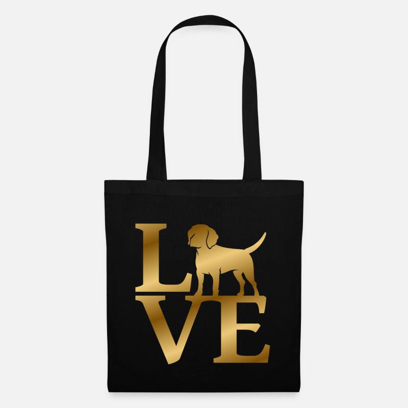 Love Beagle - Tote Bag - black