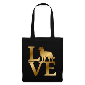 Amour des bergers australiens - Sac en tissu - noir - Devant