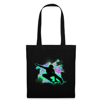 Skate skater skateboard sk8 - Sac en tissu - noir - Devant