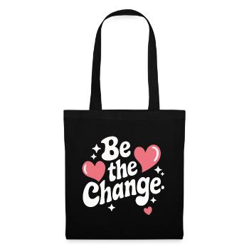Altruisme Don désintéressé Donner d’école - Sac en tissu - noir - Devant