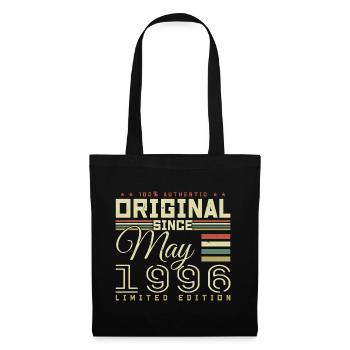 Gift Anniversaire Mai 1996, Gift May 1996 - Stoffbeutel - Schwarz - Vorne