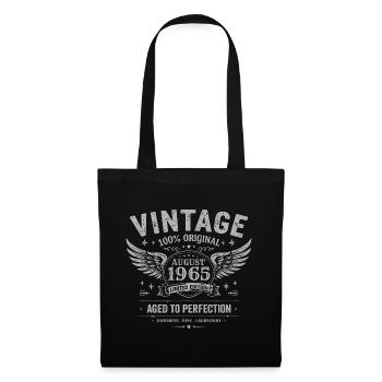 Born in August 1965, built August 1965 - August 1965 - Tote Bag - black - Front