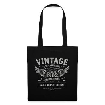 Born in August 1982, built August 1982 - August 1982 - Tote Bag - black - Front