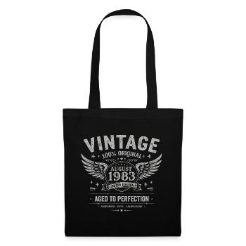 Born in August 1983, built August 1983 - August 1983 - Tote Bag - black - Front