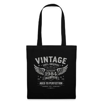 Born in August 1984, built August 1984 - August 1984 - Tote Bag - black - Front