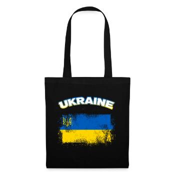 Ukraine - Stoffbeutel - Schwarz - Vorne