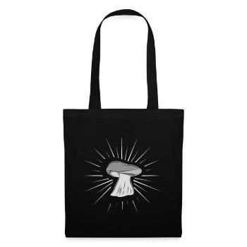 Pilz Fungi sammeln Geschenk - Stoffbeutel - Schwarz - Vorne