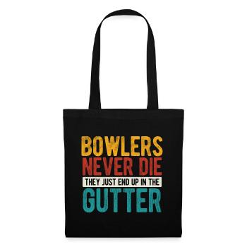 Bowling - Stoffbeutel - Schwarz - Vorne