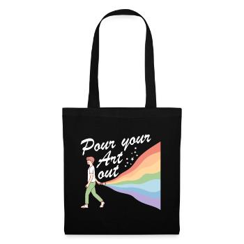 Art Teacher Funny Saying Art Course Art Class - Tote Bag - black - Front