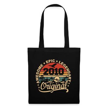 Original 2010 Cadeau Anniversaire 2010 Rétro 2010 - Sac en tissu - noir - Devant