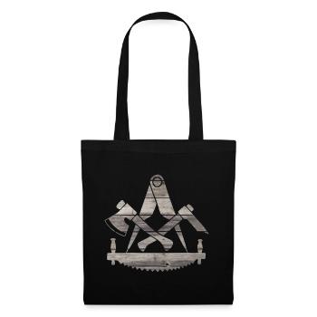 Zimmermann - Vintage wooden logo - Tote Bag - black - Front