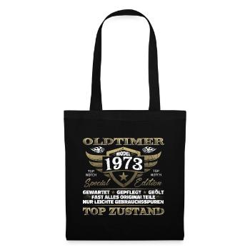 Vintage 1973 Geburtstagsgeschenk – 1973er Lustig - Stoffbeutel - Schwarz - Vorne