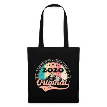 Geburtstagsgeschenk 2020 Frauen | Jahrgang 2020 - Stoffbeutel - Schwarz - Vorne