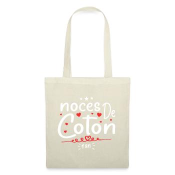noces de coton - Sac en tissu - nature - Devant