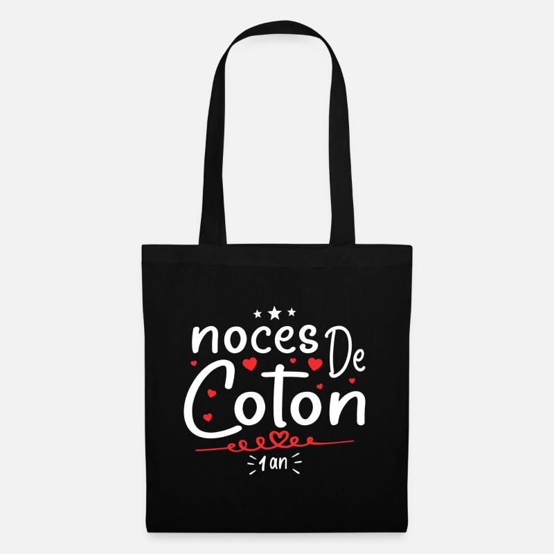 noces de coton - Sac en tissu - noir