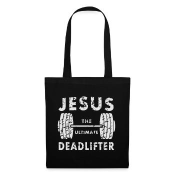 Jésus L’ultime soulevé de terre rétro Jésus - Sac en tissu - noir - Devant