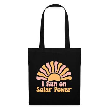 I run on Solar Power - Tote Bag - black - Front