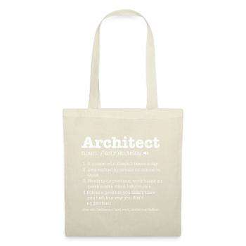 Architecte - Sac en tissu - nature - Devant