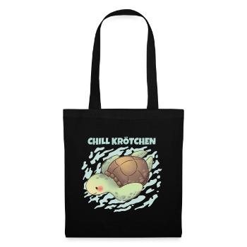 Chill Toad Turtle Chill Turtle Relax - Sac en tissu - noir - Devant