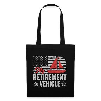 Retired vehicle sailor sailboat - Tote Bag - black - Front