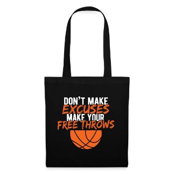 Basketball - Stoffbeutel - Schwarz - Vorne