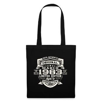40th birthday Mann Original March Born 1983 - Tote Bag - black - Front