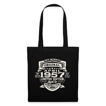 66 Birthday Man Original April Born 1957 - Tote Bag - black - Front