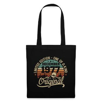 Original 48th Anniversary Gift, December 1977 - Tote Bag - black - Front