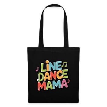 Line Dancing Mom Mama tanzt Line Dance - Tote Bag - black - Front
