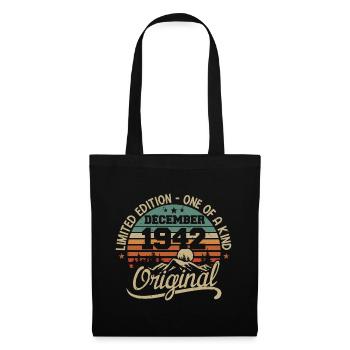 Original Cadeau Anniversaire 83 ans, Décembre 1942 - Sac en tissu - noir - Devant