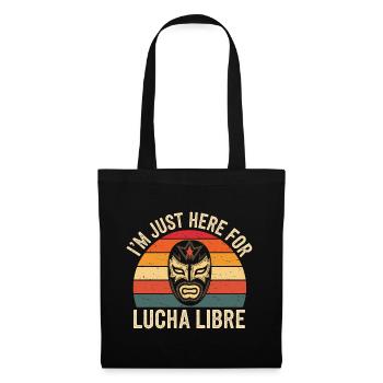 Für Lucha Libre Fans - Stoffbeutel - Schwarz - Vorne