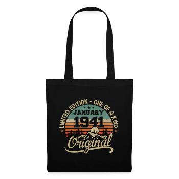 January 1941 I Birthdays born in January 1941 - Tote Bag - black - Front