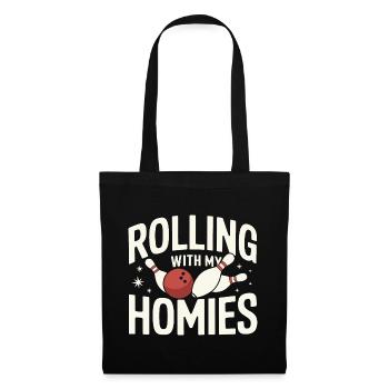 Bowling Bowler Pin Ball Bowling Ball - Sac en tissu - noir - Devant