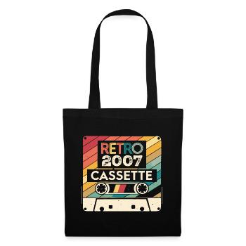 Retro 1975 Vintage 2007 - Cadeau Anniversaire 2007 - Sac en tissu - noir - Devant
