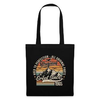 Vintage Born in 1965 | 60th Anniversary Gift 1965 - Tote Bag - black - Front