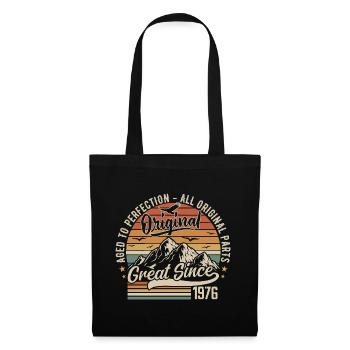 Vintage Born in 1976 | 49th Anniversary Gift 1976 - Tote Bag - black - Front