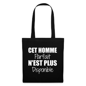 This perfect man is no longer available as a couple - Tote Bag - black - Front