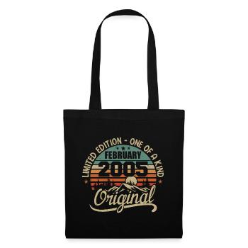 Born In February 2005 Vintage Gift - February 2005 - Tote Bag - black - Front