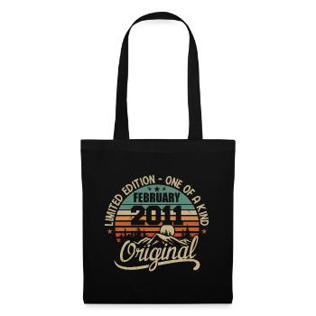 Born In February 2011 Vintage Gift - February 2011 - Tote Bag - black - Front