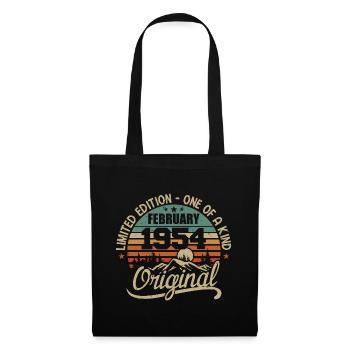 Born In February 1954 Vintage Gift - February 1954 - Tote Bag - black - Front